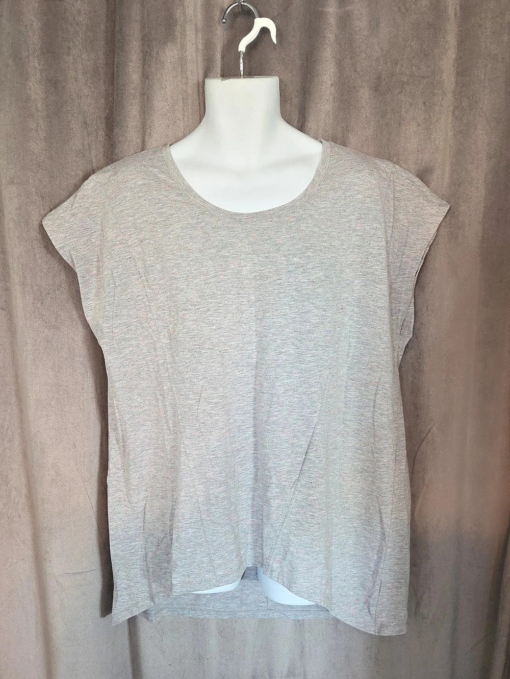 NOLA Short Sleeve Top Gray Pink Size 3X